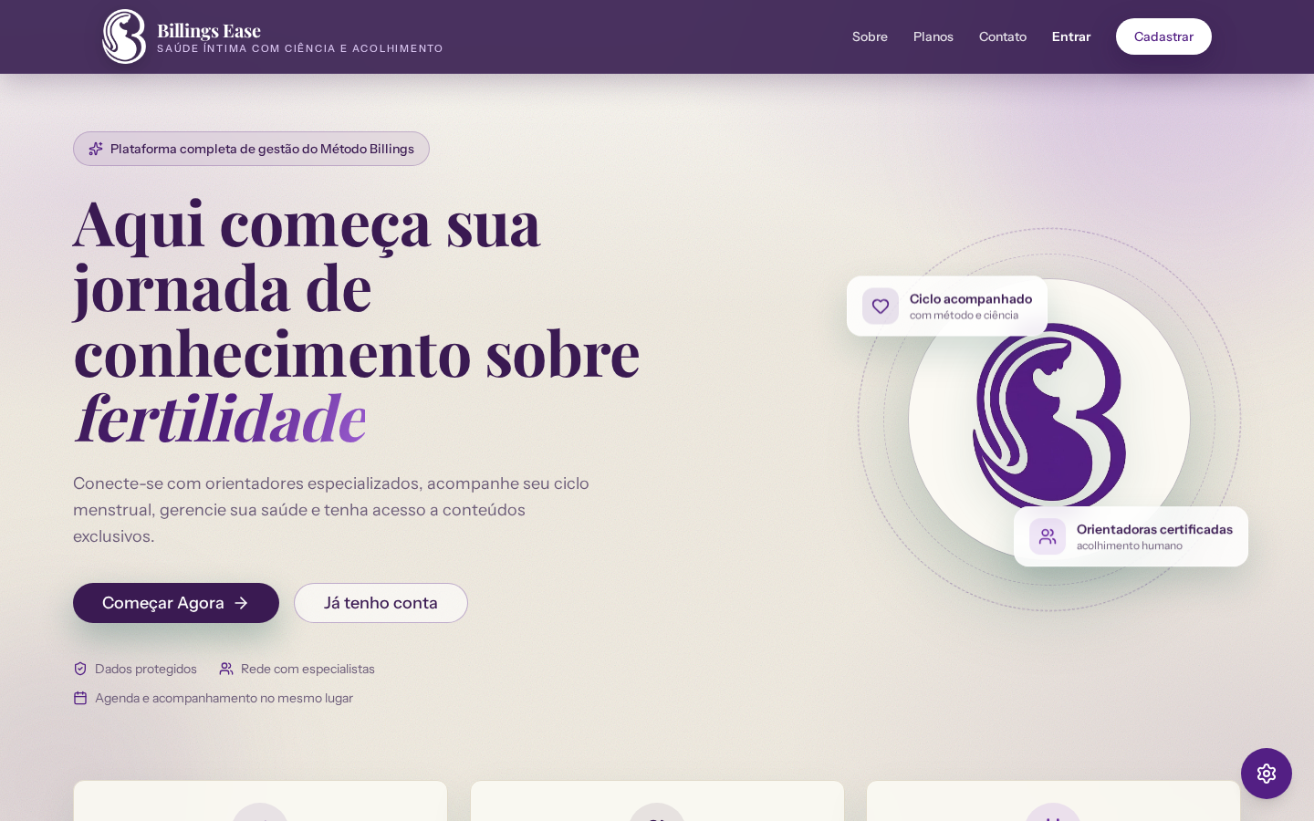 Visão geral da tela